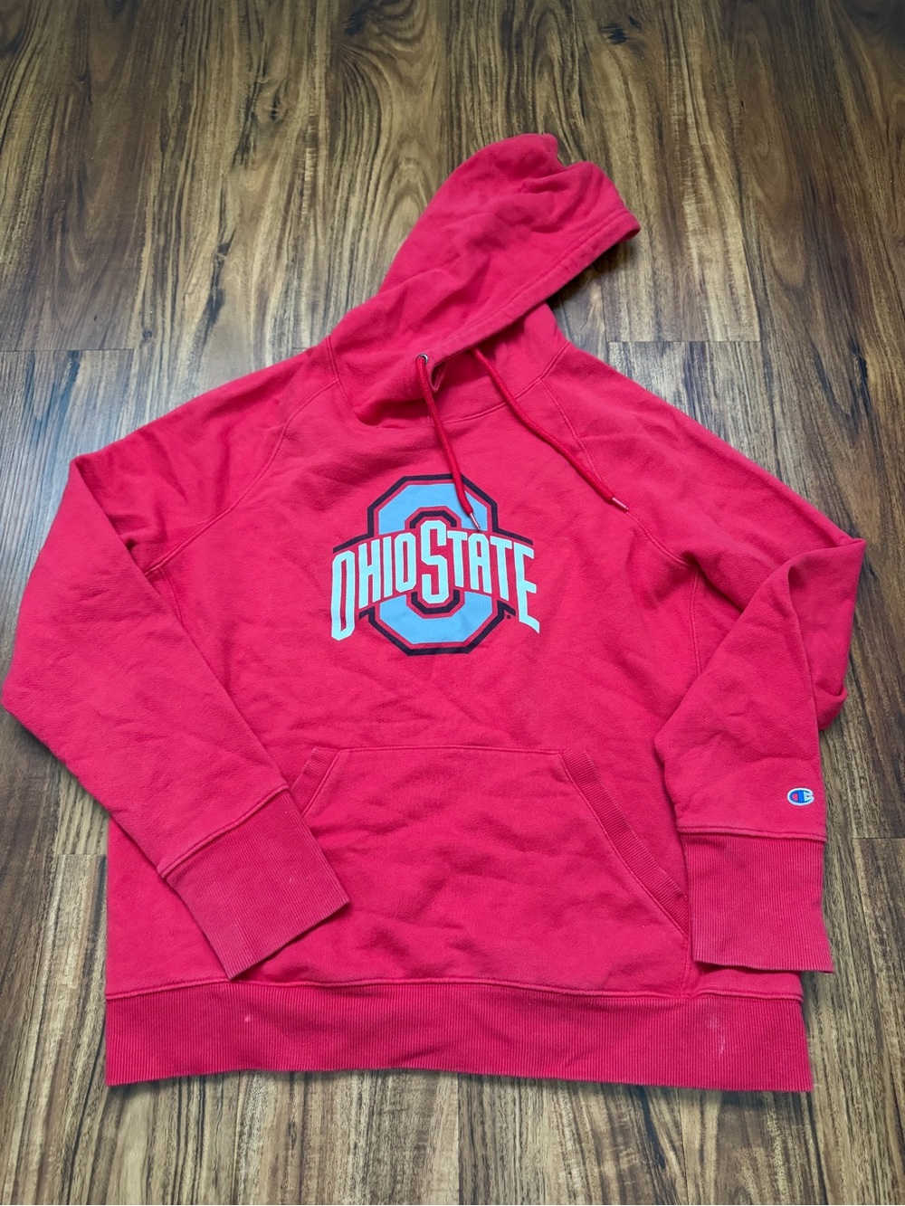 Champion Red Ohio State Pullover Hoodie